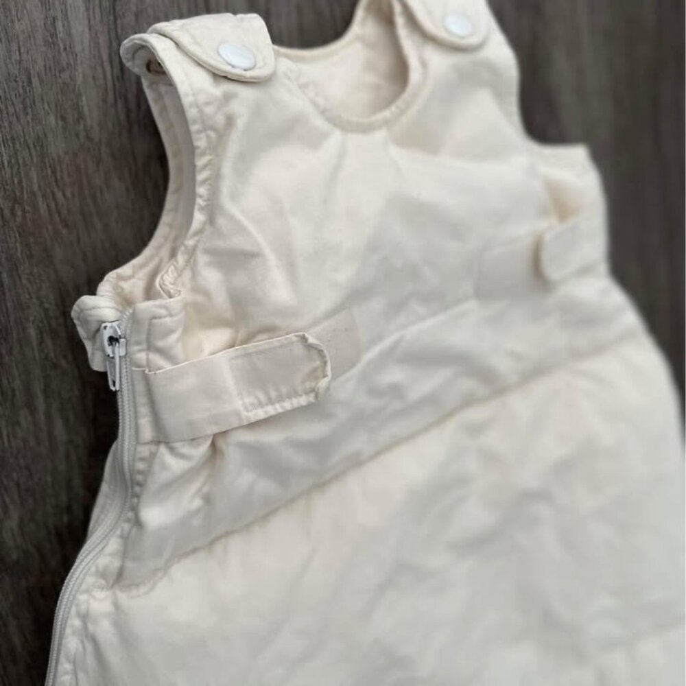 Kids Cream Padded Sleep Sack with Adjustable Snaps